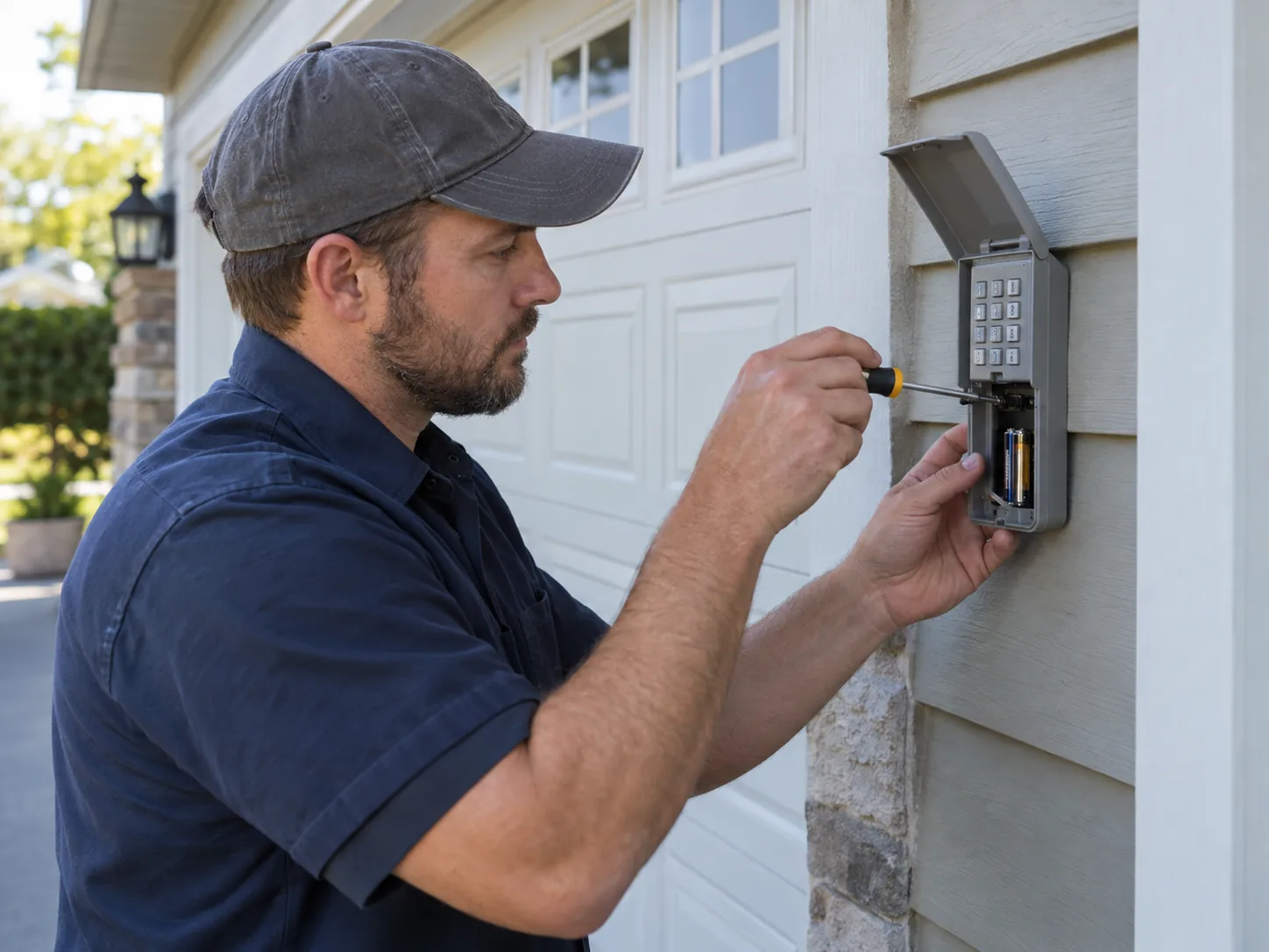 Garage door detail illustrating openers and power cuts: what actually happens in wheaton