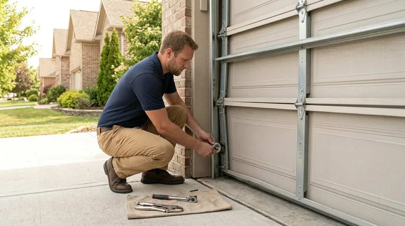 Garage Door Roller Replacement for Wheaton Homes in Wheaton