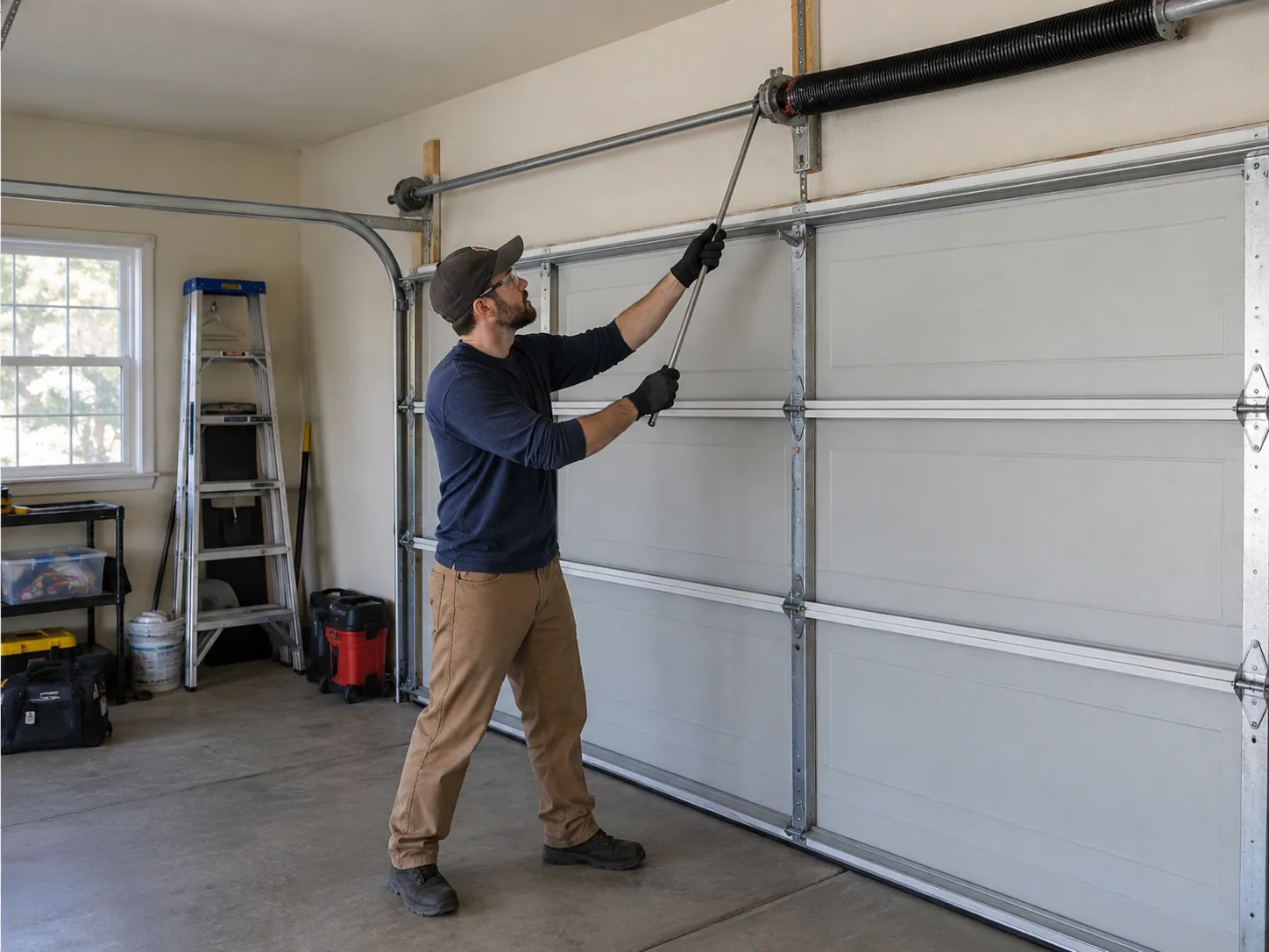 Garage Door Spring Repair in West Chicago, IL in Wheaton