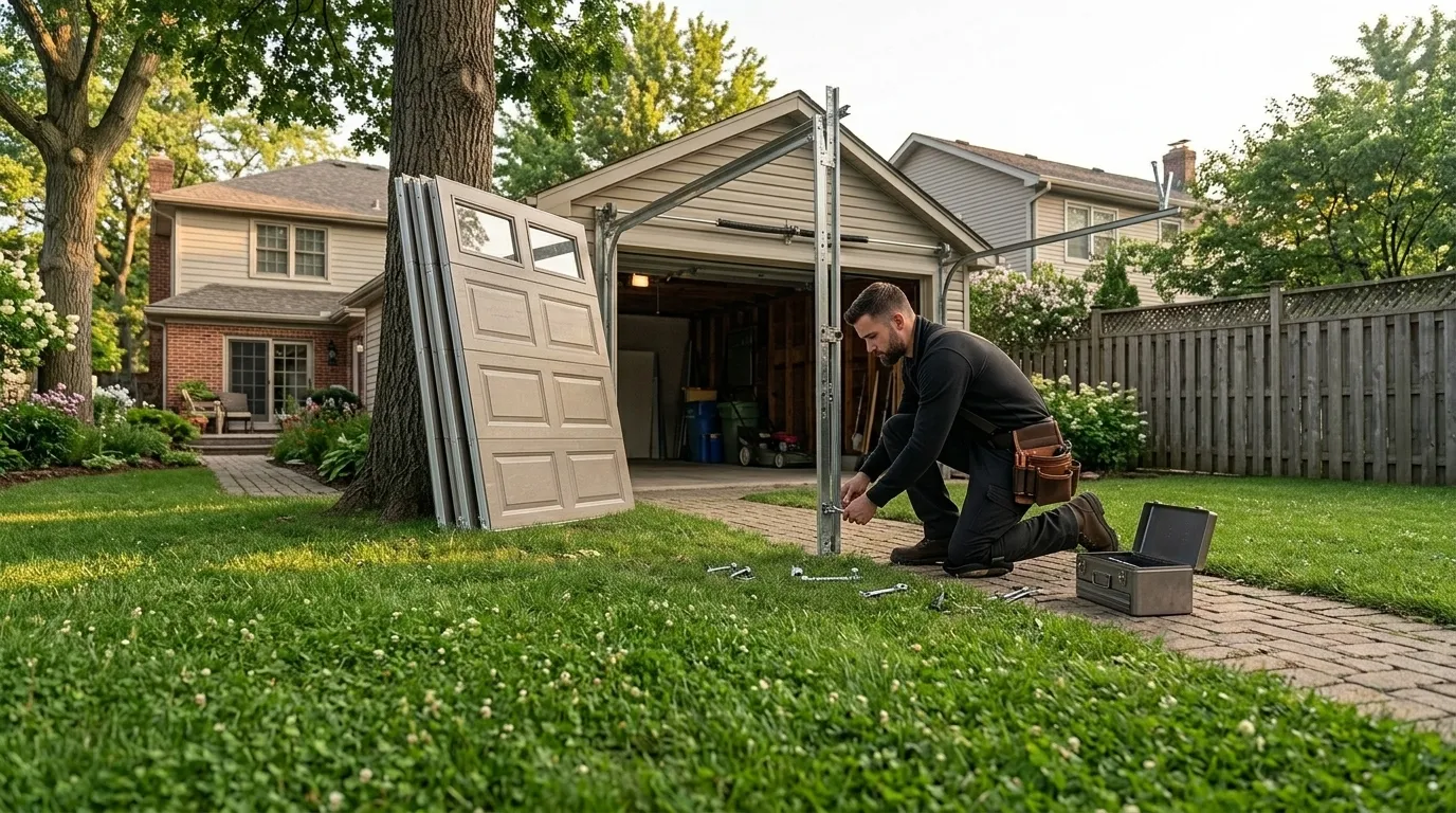 New Garage Doors for Glen Ellyn's 1970s Housing Stock in Wheaton