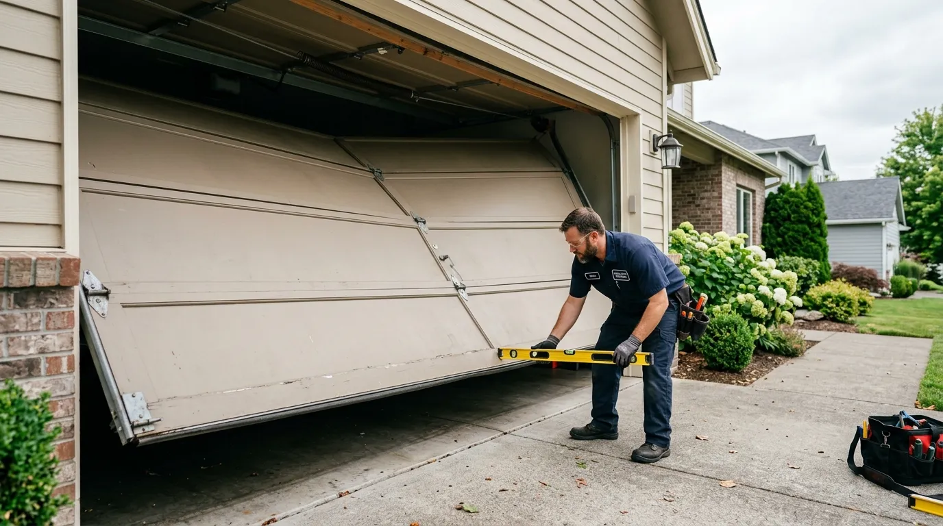 Off-Track Doors in Carol Stream: Why the Original Hardware Fails First in Wheaton